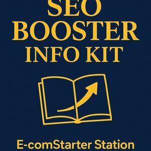 SEO Booster Info Kit • E-comStarter Station (Physical Guide Included)
